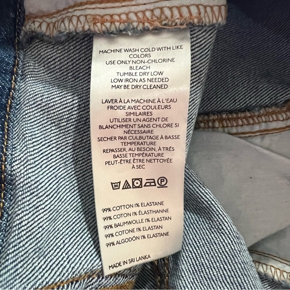 Pilcro Anthropologie Seamed High Rise Wide Leg Jeans Size 28 - Picture 4 of 5